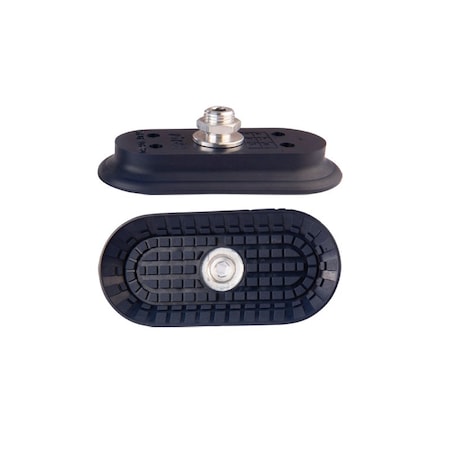 Fipa Flat vacuum cup oval 105x50 mm, NBR blue, fitting G1/4-male 130.105x50.164.1